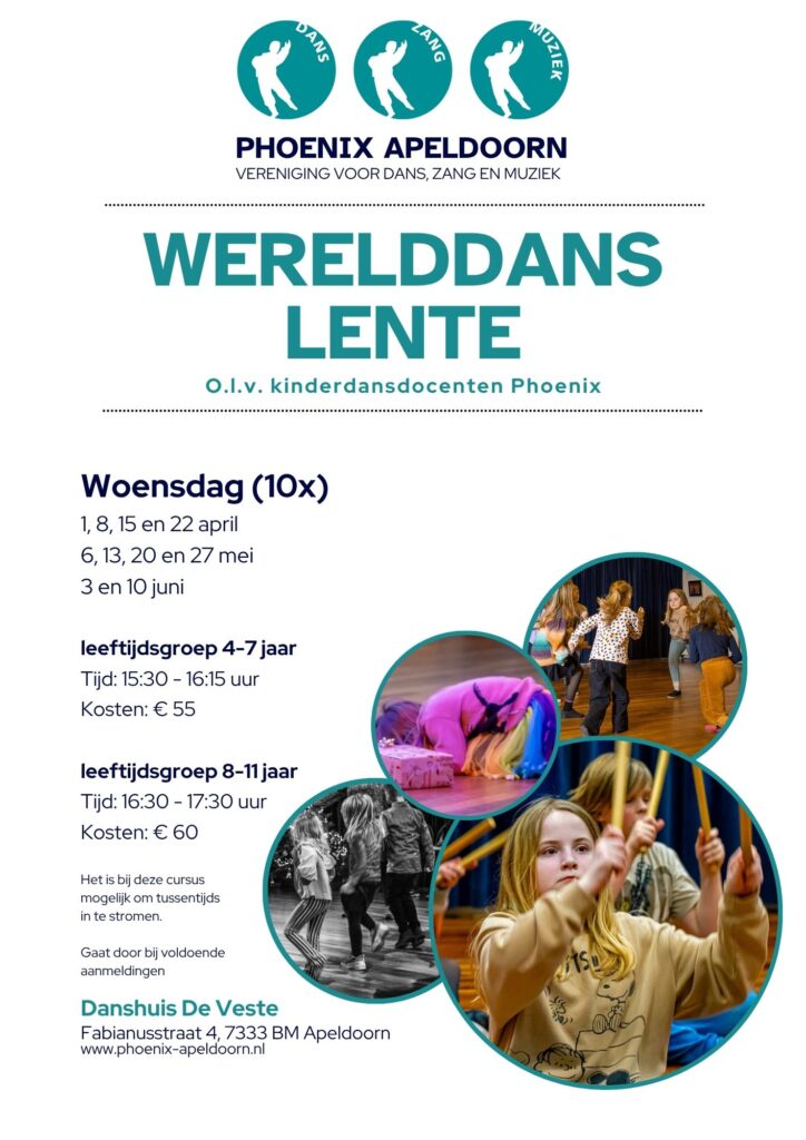 Poster werelddans lente